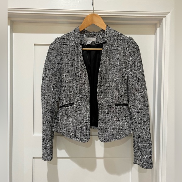 H & M tweed blazer jacket Women’s size XS, 0 - Picture 1 of 6